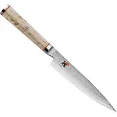 Miyabi Couteau Shotoh, acier, 130 mm, argent / bouleau, 31,5 x 8,5 x 3,5 cm 5000 MCD Shotoh : petit couteau pour hacher, éplucher et nettoyer les légumes. (34372-131-0)