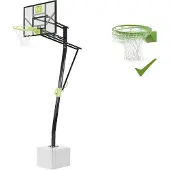 Exit Galaxy Panneau de Basket – avec Anneau Dunk & Filet – Fixation au Sol – Extérieur