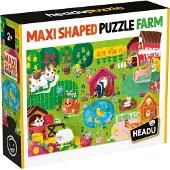 Headup Games & Iceberg Interactive Ecoplay - Ferme de puzzle en forme (19 pièces)