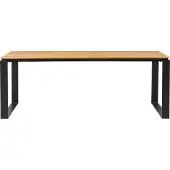 Ebuy24 Martinus table de jardin 100x210cm noir,teckReproduction.