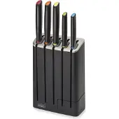 Joseph Joseph Elevate Slimblock couteau Ensemble de 5 blocs à couteaux avec aiguiseur amovible - Multicolore