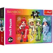 Trefl PUZZLE CREFL 60 Poupées Happy RainbowHigh 17380