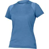 Endura Maillot SingleTrack S/S E6205 - femmes, court, bleu acier - Taille S