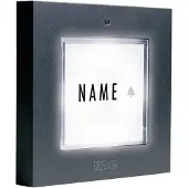 M-E MODERN-ELECTRONICS Bouton-poussoir de sonnette KTB 1 famille anthracite éclairé (KTB-1 A)