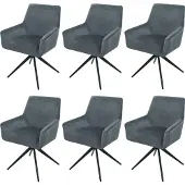 Mendler Chaise de salle à manger -L91 (lot de 6)