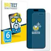 BROTECT Film antireflet Protection d'écran Film de protection d'écran Mat (Apple iPhone 16 Pro), Téléphone portable : film de protection, Gris