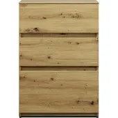 Burgbad Lin20 Armoire basse, 3 tiroirs, 600x357x870mm, USIX060F5353