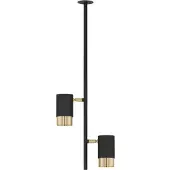 Lyora Plafonnier Pongo Double noir et or intégré