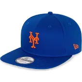 New Era Casquette Snapback des Mets de New York, visière plate 9Fifty bleu marine et rouge 9Fifty Bleu