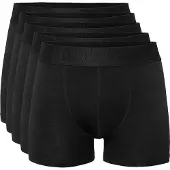Resterods lot de 5 Boxers en Coton Noir Homme