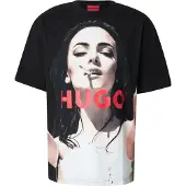 HUGO T-Shirt 'Duwedie' crème / rouge / noir