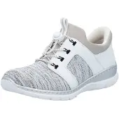 Rieker Slip on gris chiné / blanc
