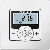 RADEMACHER RDUO 32501872 Thermostat d'ambiance 2 radio DuoFern, Thermostat, Blanc