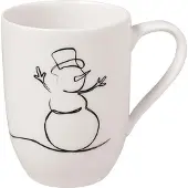Villeroy & Boch Gobelet avec anse XMAS Statement Lines, Tasse, Blanc