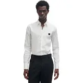 HUGO Ermo 10243670 07 Long Sleeve Shirt Blanc L Homme