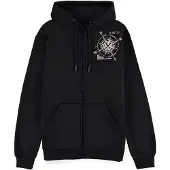 Difuzed Hommes, Pull-over, Uncharted - Sweat à capuche zippé pour homme - XL, Noir, (XL)