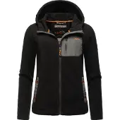 MARIKOO Veste en polaire 'Mount Iwaki' anthracite / noir
