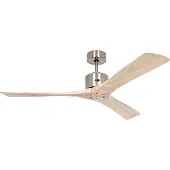 CasaFan Ventilateur de plafond Macau, chrome/bois, télécommande - , Macau, Bois, Salon / séjour, Bois, Moderne