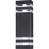 Maytoni Applique, terrasse, noir, IP54, douille E27, H 33cm