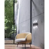 FISCHER&HONSEL GMBH Spot mural noir Nairobi 3 paquets