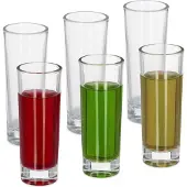 Relaxdays 6x verre à liqueur, Verres à cocktail, Transparent