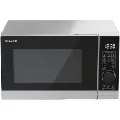 Sharp Four à micro-ondes YC-PG204AE-S Argent Micro-ondes combiné Surface plane 20 L 700 W