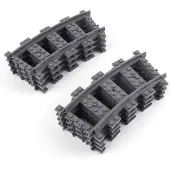 LEGO City Chemin de fer Courbe Gris foncé - 53400 NOUVEAU ! Quantité 25x