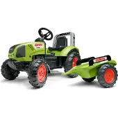 Falk Grand tracteur à pédales Claas avec remorque – À partir de 3 ans