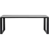 Ebuy24 Martinus table de jardin 100x210cm noir,gris.