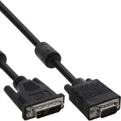 InLine D-Sub - DVI-A M-M 2m D-sub (DB-25) Noir
