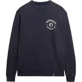 Superdry Homme Coton The Merchant Store Sweat, Bleu Marine, Taille: S