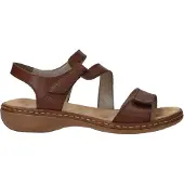 Rieker Sandales pour femmes Sandales plates - Cognac - Taille 40