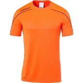 Uhlsport Stream 22 Maillot manches courtes homme - Orange fluo / Noir