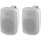 Monacor Haut-parleur mural ELA 2 voies 100 V 60 W 100 dB passif IP65 2 pièces ws WALL-04T/WS