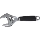 Bahco Clé Anglaise Ergo Large Opening Center Knurled With Rubber Handle And Chrome Finish Pliers 38 Mm 218 Mm