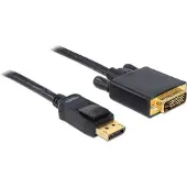 DeLOCK Displayport To Dvi-d Cable 2 M Noir