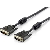 Equip Installer DVI-D - Câble DVI-D 5 m noir (118935) (5 m), Câble vidéo, Noir