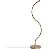 Opviq , Yılan - 13277, Lampe de table, CORPS MÉTALLIQUE, Or, 13 x 13 x 57 cm
