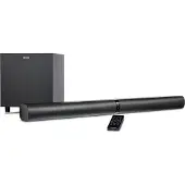Medion P64150 2in1 Convertible Bluetooth TV Soundbar with Radio Subwoofer (Barre de son 2.1, 2 x 30 watts, 60 watts subwoofer, montage mural, HDMI ARC avec CEC, AUX, entrée optique)