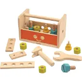 PlanToys Jouets en bois Boîte à outils pour robots