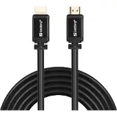 Sandberg HDMI (Typ A) — HDMI (Typ A) (5 m), Câble vidéo, Noir