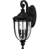 Elstead Lighting Applique d'extérieur English Bridle 3xE14 noire Feiss FE-EB2-L-BLK