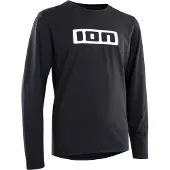 iON Logo Dr Long Sleeve Enduro Jersey Noir 10-12 Years Enfants