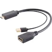 Shiverpeaks -BASIC-S--Adapter-HDMI-A Adapter, Displayport Buchse, 4K, 30cm (80098-SPB)