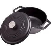 Victoria Cocotte en fonte de 4 litres avec couvercle et poign es double boucle