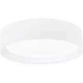 Eglo 31588 Pasteri plafonnier plastique acier blanc textile blanc