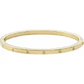 Fossil Bracelet or / transparent