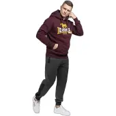 Lonsdale Sweat-shirt 'Thurning' jaune foncé / lie de vin / blanc