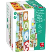 Jumbo Spiele - GOULA Tour d'empilage forêt, 10 pièces, jouets en bois pour jeunes enfants, dès 1 an