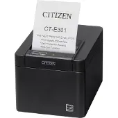 Citizen CT-E301 - Imprimante de reçus - deux couleurs (monochrome) - thermique directe - Rouleau (7,95 cm), rouleau (5,75 cm) - 203 ppp - jusqu'à 250 mm/sec - USB 2.0 - cutter - noir (CTE301XXEBX)